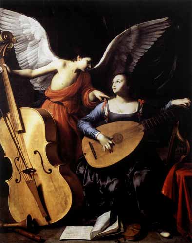 Carlo Saraceni «Santa Cecilia e l’Angelo» (1610 ca.)